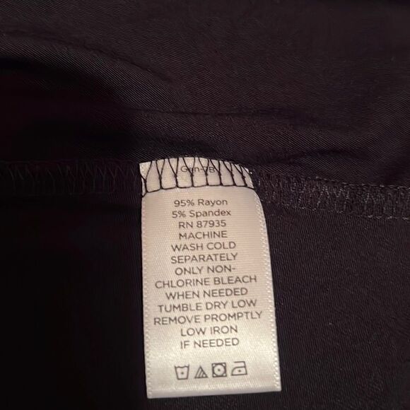 LOGO top tunic black slinky knit sharkbite long sleeve Small FIRm on PRICE - Picture 6 of 6